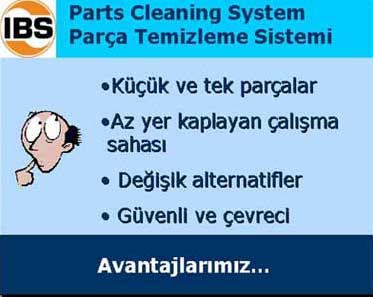 Nokta metal IBS Par�a Temizleme Sistemi