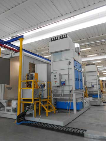 POWDER COATING / PAINTING LINE FOR HOUSEHOLD APPLIANCES AND FURNITURE MADE OF METAL