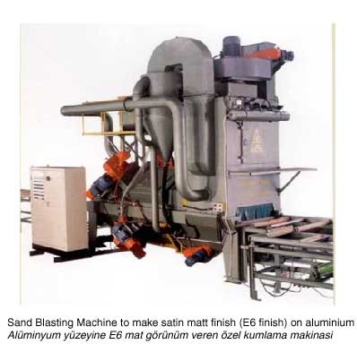 aluminyum kumlama makinası sand blasting aluminium