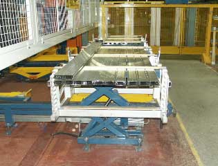 aluminium extrusion packing handling hyraulic lifter